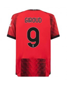 Billige AC Milan Olivier Giroud #9 Hjemmedrakt 2023-24 Kortermet